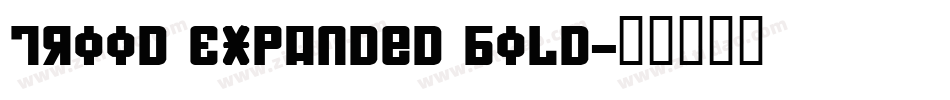 Trood Expanded Bold字体转换